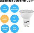 Energizer GU10 LED Bulbs Warm White 3000K Light Bulb
