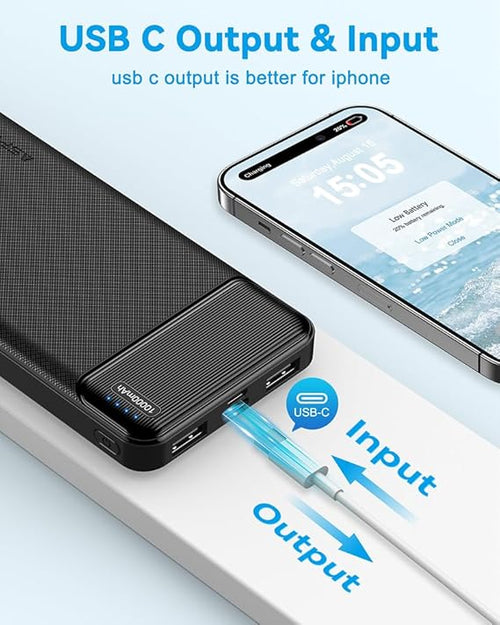 AsperX 2-Pack Power Bank Portable Charger Fast Charging 10000mAh, PowerBank USB C