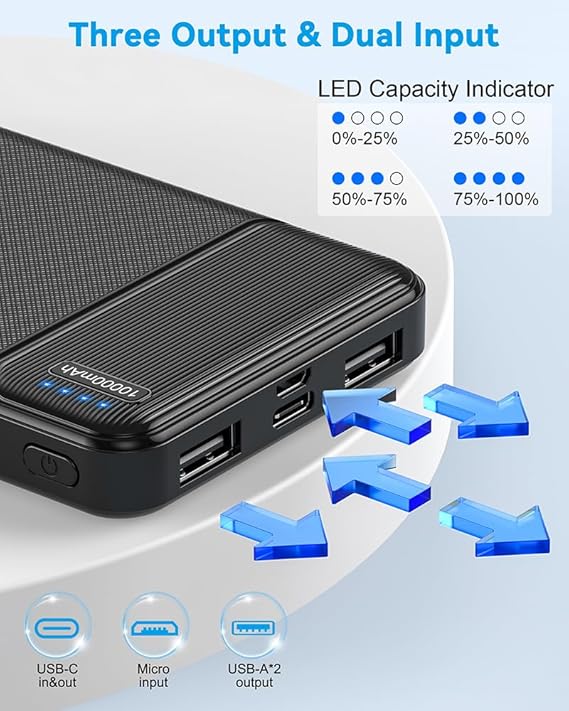 Power Bank Portable Charger Fast Charging