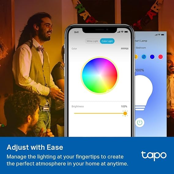 Tapo L530B (2-Pack) Smart Bulb,Colour Changing Light Bulb