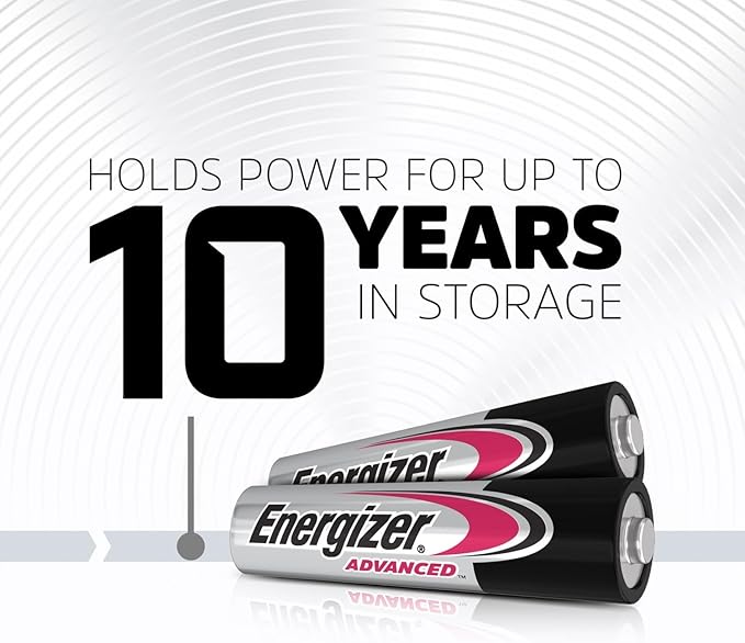 Energizer Advanced - AAA Batteries (Pack of 12) - 1.5 V Alkaline Batteries - Powerful and Durable