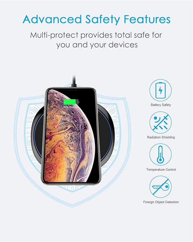 Wireless Charger for iPhone and Samsung
