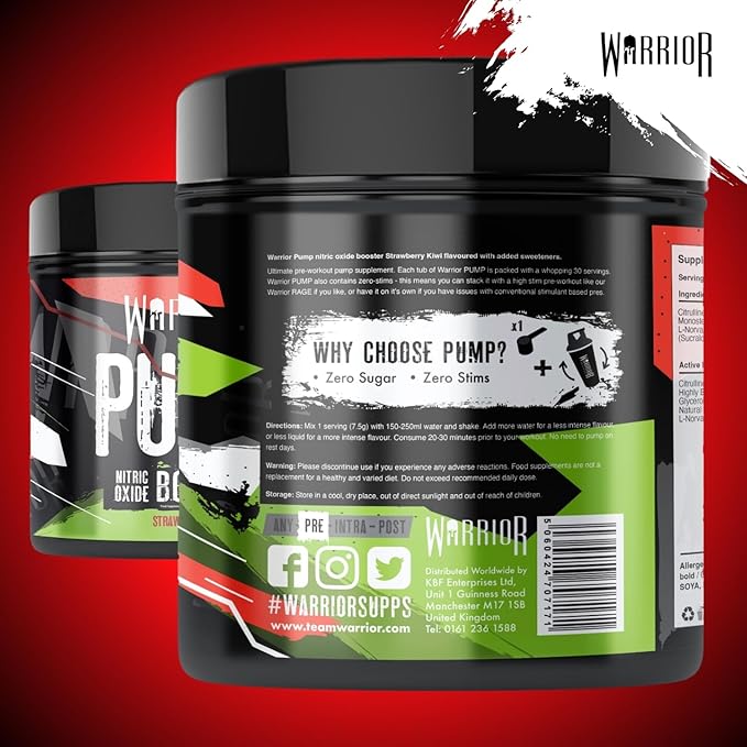 Warrior Pump Pre Workout Powder 225g