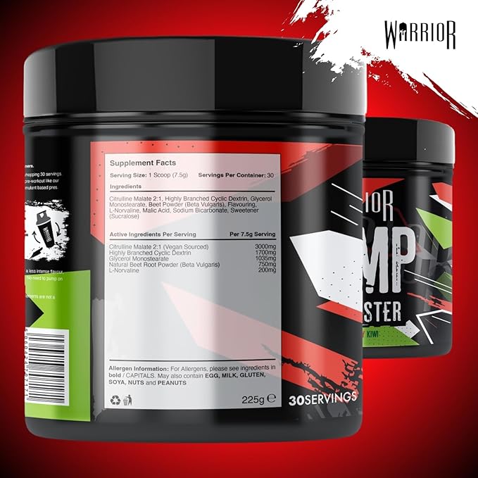 Warrior Pump Pre Workout Powder 225g