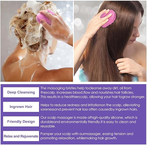 Sulphate Free Rosemary Oil Biotin Shampoo w/Scalp Massager