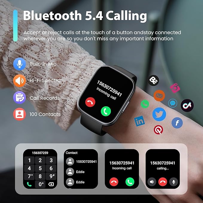 Smart Watch for Men Women Answer/Make Call
