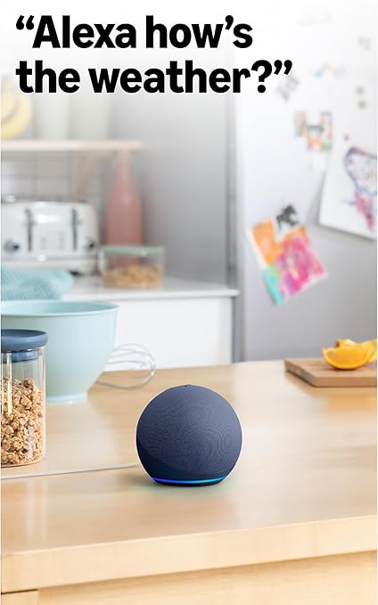 Echo Dot (Newest gen) | Bluetooth smart speaker with big vibrant sound and Wi-Fi