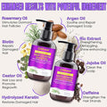 Sulphate Free Rosemary Oil Biotin Shampoo w/Scalp Massager