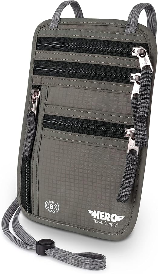 Hero Travel Supply Neck Wallet