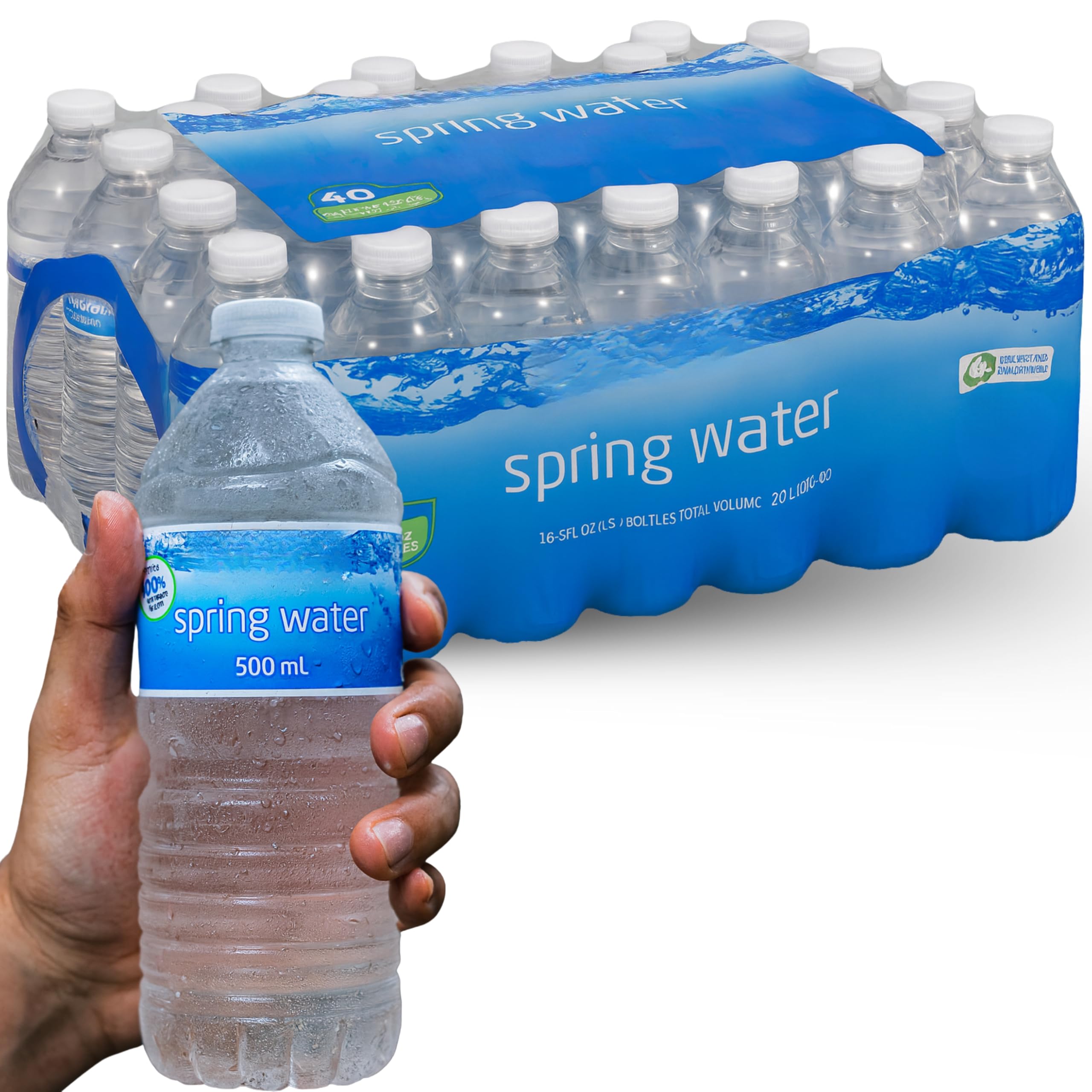 Still Spring Water, 500 ml (Pack of 12), Total 6000ml
