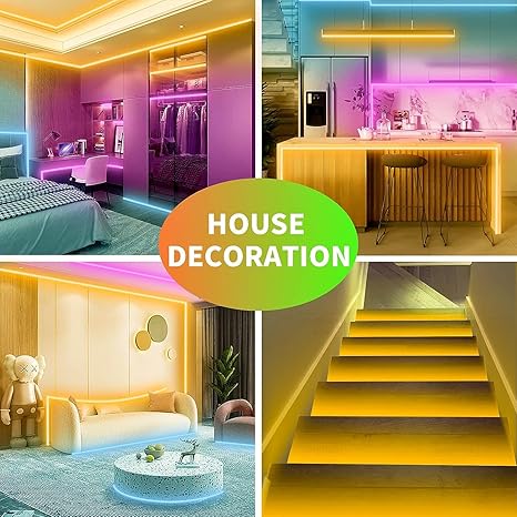 KSIPZE 30m Led Strip Lights RGB Music Sync Color Changing